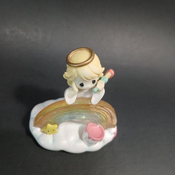 Just Another Day Colored in Rainbows 2004 Precious Moments Angel Figurine - Picture 5 of 7